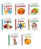 Toddler's Early Learning Library : 8 Book Set - ABC, Colours, Birds, Fruits, Farm Animals & Pets, Vegetables, Shapes and Numbers | Preschool Board Books for Kids, Pocket books for children
