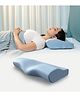 WELLGIVER Cervical Memory Foam Pillow for Neck Pain, Blue Colour, Pack of 1