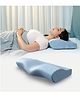 WELLGIVER Cervical Memory Foam Pillow for Neck Pain, Blue Colour, Pack of 2