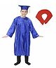 Kaku Fancy Dresses Full Sleeves Graduation Costume Set - Blue