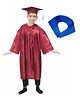 Kaku Fancy Dresses Full Sleeves Graduation Costume Set - Maroon