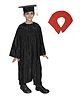 Kaku Fancy Dresses Full Sleeves Graduation Costume Set - Black