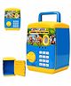 FUNVERSE Savings Bank for Kids with Finger Print Sensor Piggy Savings Bank with Electronic Lock for Kids, with Indian Music 0 to 9 Number (Blue)