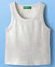 UCB Cotton Knit Sleeveless Solid Color Tank Top - Silver