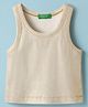 UCB Cotton Knit Sleeveless Solid Color Tank Top - Gold