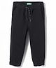 UCB Cotton Woven Full Length Solid Trouser - Black