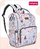 Babyhug Multipurpose Spacious Diaper Backpack Unicorn Print - Charcoal Grey
