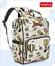 Babyhug Multipurpose Spacious Diaper Backpack Hot Air Balloon Print - Beige