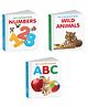 Pocket Board Book Set of ABC, Wild Animals and Numbers Pack of 3 - English