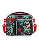 Elecart 3D Printed Insulated Lunch Bag | Thermal Tiffin Storage Box for School, Office & Travel | Durable, Waterproof & Portable with Adjustable Strap (Black Dinosaur Design)