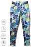 Pine Active Full Length Super Stretch Leggings with Sea Flora Print - Navy Blue