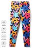 Pine Active Knit Super Stretch Leggings With Star Print - Multicolor