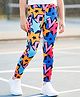 Pine Active Knit Super Stretch Leggings With Star Print - Multicolor