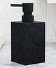 The Procure Store Honeycomb Texture Square Matte Liquid Soap Dispenser 325 ml- Black