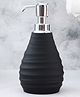 The Procure Store Tear Drop Design Wave Pattern Liquid Soap Dispenser 250 ml- Black