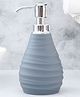The Procure Store Tear Drop Design Wave Pattern Liquid Soap Dispenser 250 ml- Grey