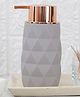 The Procure Store Diamond Cut Liquid Soap Dispenser 250 ml- Mauve