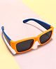 KIDLINGSS Colour Blocked Airplane Printed Square Shape Sunglassess - Orange