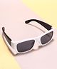 KIDLINGSS Colour Blocked Airplane Printed Square Shape Sunglassess - White