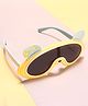 KIDLINGSS Teddy Bear & Ear Applique Detailed Unbreakable Sunglasses - Yellow