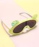 KIDLINGSS Teddy Bear & Ear Applique Detailed Unbreakable Sunglasses - Green