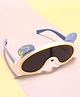 KIDLINGSS Teddy Bear & Ear Applique Detailed Unbreakable Sunglasses - White