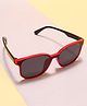 KIDLINGSS Colour Blocked Square Sunglasses - Red