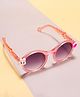 KIDLINGSS Bunny & Donut Applique Detailed Round  Sunglasses - Peach