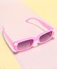 KIDLINGSS Floral Applique Narrow Sunglasses - Light Pink