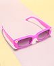 KIDLINGSS Floral Applique Narrow Sunglasses - Purple