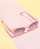 KIDLINGSS Solid Oval Shaped Sunglasses - Light Pink
