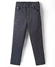 Dapper Dudes Denim Solid Jeans - Dark Grey