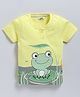 FUN A2Z Soft Cotton Sinker Half Sleeves Frog Printed Tee - Baby Lemon
