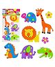 FunBlast Animal Theme 3D Foam Stickers for Kids  Multicolor