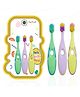 FunBlast Cute Design Soft Bristles Toothbrush for Kids  3 Pcs Multicolor