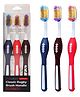 FunBlast Manual Tooth Brush Set for Men & Women  Pack of 3 Multicolor