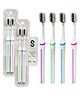 FunBlast Soft Bristles Manual Tooth Brush Set  Pack of 4 Pcs Multicolor