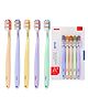 FunBlast Triple Swirl Soft Bristles Tooth Brush Set  Pack of 5 Multicolor