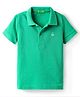 UCB Knit Half Sleeves Solid Color Polo T-Shirt - Mint