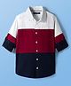 Pine Kids Cotton Woven Full Sleeves Solid Block Shirt - Multicolour