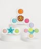 FUNVERSE Baby Bath Toys For Kids - 3 PCS Suction Cup Bath Toy for Baby Boys Girls , Waterproof Suction Cup Top Rotating Montessori Learning Toy Sticks to Smooth Surface