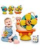 FUNVERSE Sensory Montessori Educational Toys Cute Animal Food Grade Silicone Baby Bath Toys Suction Cup Spinner Toys Convertible Push-and-Go Car Learning Activities Gifts for Kids