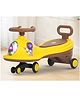 BAYBEE Astro Baby Swing Car for Kids | Push Ride on Baby Car with 360 Steering, LED Lights, Music & Backrest | Twister Rideons Toy Kids Cars | Magic Cars for Kids (Yellow/Brown)