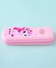 Unicorn Theme Pencil Pouch wit Hardtop Stationery Case & Zipper Closure - Pink