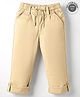 Ruff Cotton Woven Full Length Solid Colour Trouser - Khaki