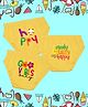 NUSYL Cotton Pack Of 3 Happy & Good Vibes Only Text Printed Panties - Yellow