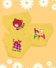 NUSYL Cotton Pack Of 3 Happy & Sweet Text Printed Panties - Yellow