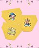 NUSYL Cotton Pack Of 3 Cute Girl & Castle Printed Panties - Yellow