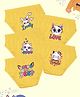 NUSYL Cotton Pack Of 5 Cat Printed Panties - Yellow