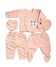 numum Baby Winter Suit Set 5 Pieces For New Borns(Pink) (Color and design may vary)